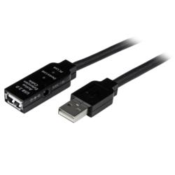 StarTech.com USBケーブル/A-A/25m/USB 2.0/アクティブ延長/オス・メス/BK(USB2AAEXT25M) 目安在庫\u003d△