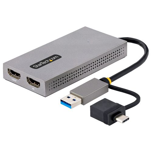 ＳｔａｒＴｅｃｈ．ｃｏｍ ディスプレイアダプター／USB-C & A／2x HDMI／11cm cbl／Win & mac(107B-USB-HDMI) 目安在庫\u003d○