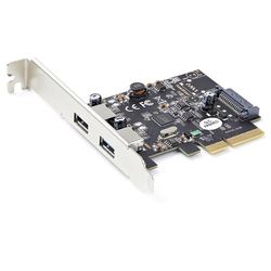 ＳｔａｒＴｅｃｈ．ｃｏｍ USB増設カード/PCIe 3.0 - 2x USB-A/10Gbps/SATA電源/UASP(PEXUSB312A3) 目安在庫\u003d△