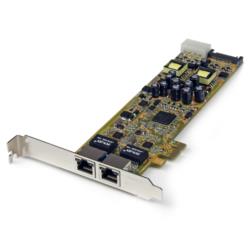StarTech.com LANカード PCI Express x1 2x RJ45 10 100 1000 Mbps PoE(ST2000PEXPSE) 目安在庫=○