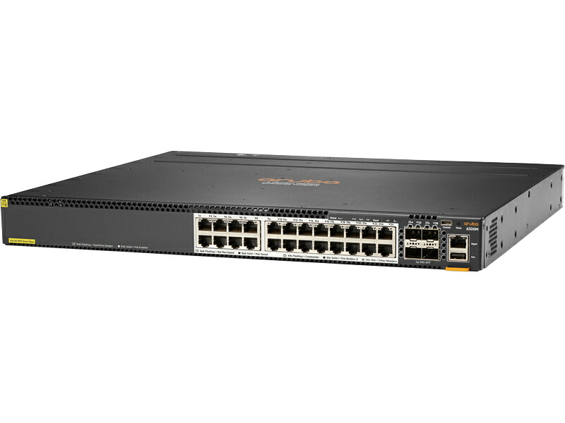 日本ヒューレット・パッカード HPE ANW CX 6300M 24SR5 CL6 PoE 4SFP56 Sw(JL660A) 取り寄せ商品