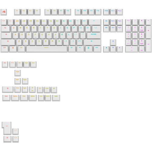 Glorious Glorious GPBT Backlit Keycaps White - US - Retail(0810069978628) 目安在庫\u003d△