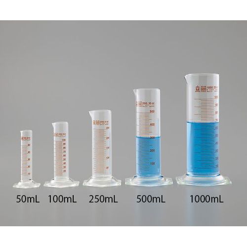 メスシリンダー(太型) 1000mL (1本)(42062) 取り寄せ商品|コンプモト 店