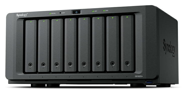 Synology AMD Ryzen V1500B CPU搭載8ベイNAS DS1825+ 目安在庫\u003d△