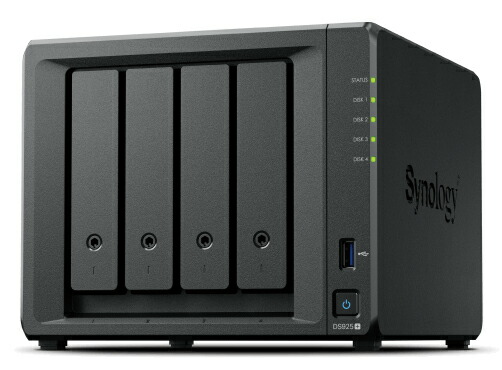 Synology DiskStation DS925+ AMD RYZEN 1500B CPU搭載多機能4ベイNASサーバー 目安在庫\u003d○
