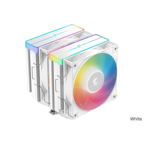 Deepcool AG620 WH ARGB V2 CPUクーラー 260W TDP 高効率120mm ARGB PWMファン(R-AG620-WHAMMN-GJD) 目安在庫=△|コンプモト 店