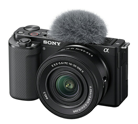SONY ソニー デジタル一眼カメラ α VLOGCAM ZV-E10 パワーズームレンズキット ブラック(ZV-E10K/B) 取り寄せ商品