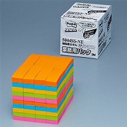 ３Ｍ Post-it ポストイット 強粘着ふせん 業務用パック 5色混色(3M-5004SS-NE) 目安在庫\u003d○