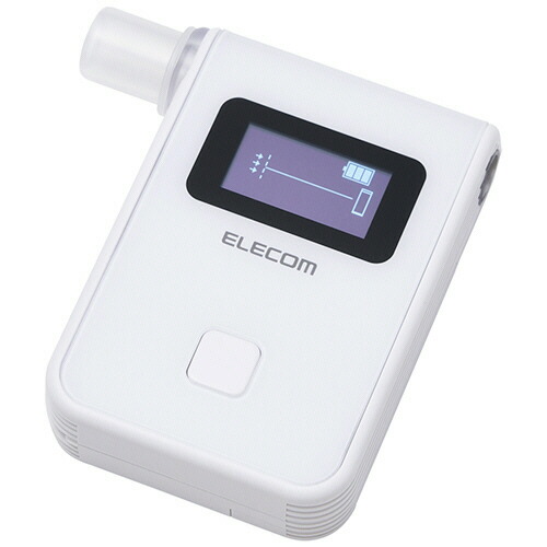 エレコム ELECOM ALSmart 燃料電池式アルコールチェッカー ホワイト 1個(HCS-AC03BTWH) 目安在庫\u003d○