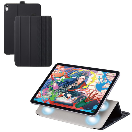 エレコム ELECOM iPad Air ケース 11インチ マグネット着脱フラップ 7段階スタンド ブラック(TB-A25MWVDBK) メーカー在庫品