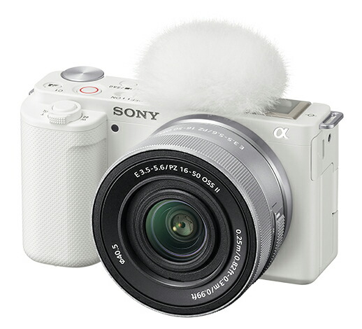 SONY ソニー デジタル一眼カメラ α VLOGCAM ZV-E10 パワーズームレンズキット ホワイト(ZV-E10K/W) 取り寄せ商品