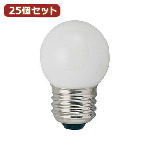 YAZAWA 25個セット ベビーボール球40WホワイトE26(G402640WX25) 取り寄せ商品