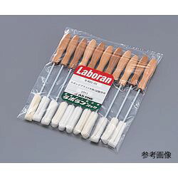 アズワン ラボラン（R）スポンジブラシ（木柄 ）ビーカー用 11本入 (1袋(11本入り))(4562108520645) 目安在庫=○｜コンプモト　店