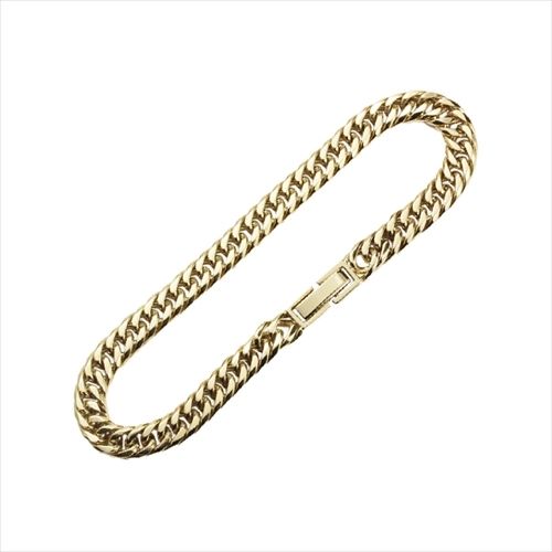 CrazyAngel 喜平ブレスレット 6面ダブル ブレスレット 18cm ステンレス メンズ ゴール(0020ca-983) 取り寄せ商品