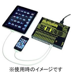 システムサコム工業 iPad iPhone対応 14ポートUSB大容量充電器 USB-WPS-14P10A 取り寄せ商品