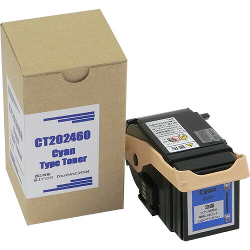 トナーカートリッジ CT202460 汎用品 シアン 1個(CT202460ﾊﾝﾖｳﾋﾝ) 取り寄せ商品