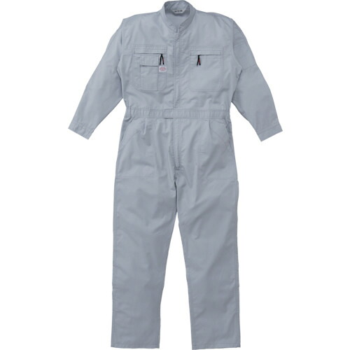 山田辰 ツナギ服 5Lサイズ グレー 1着(5750-G1-5L) 取り寄せ商品