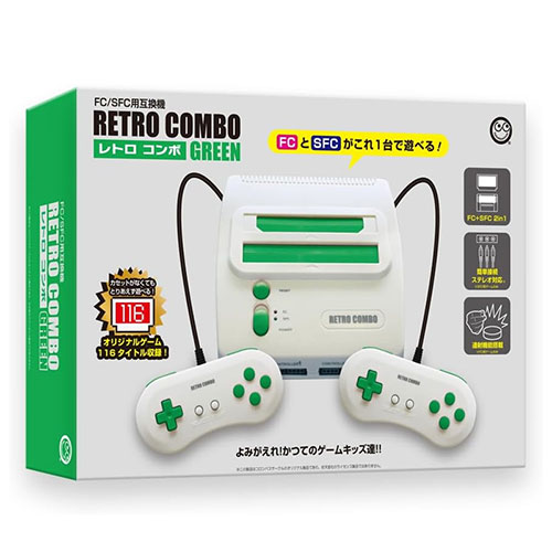 コロンバスサークル レトロコンボGREEN FC/SFC用互換機(CC-RETCG-GN) 取り寄せ商品