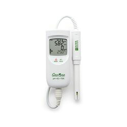 ハンナ インスツルメンツ GroLine　ポータブルpH/EC/TDS/℃計 (1台)(HI 9814D) 取り寄せ商品｜コンプモト　店