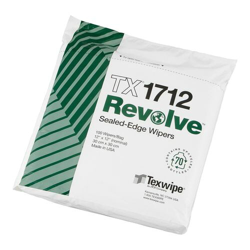 テックスワイプ（Texwipe） 再生ﾎﾟﾘｴｽﾃﾙﾜｲﾊﾟｰ・ﾘﾎﾞﾙﾌﾞ TX1712 100枚入 (1袋(100枚入り))(4-5107-05) 取り寄せ商品｜コンプモト　店
