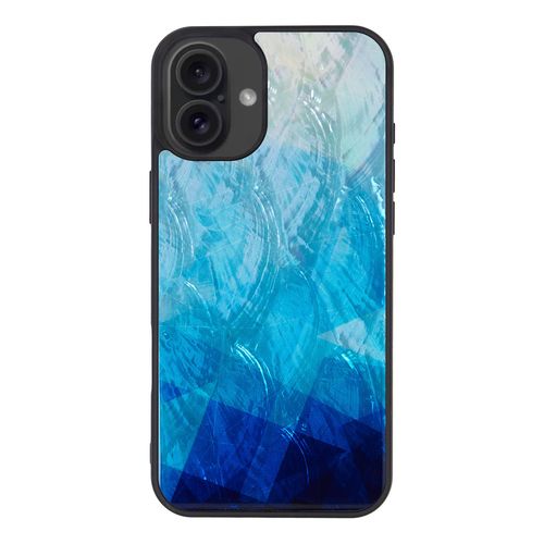 ikins 天然貝ケース for iPhone 16 Plus Blue Lake(I27108i16PL) 仕入先在庫品