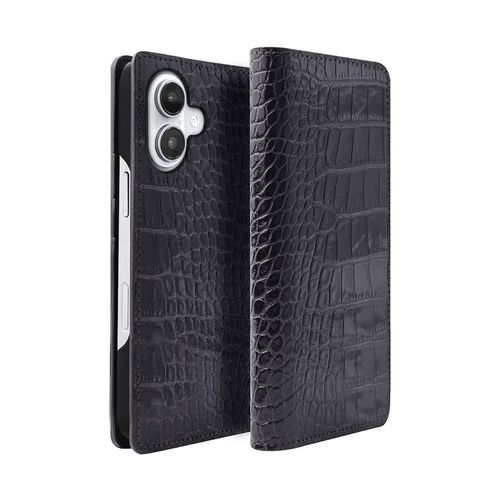 abbi LIPARI イタリアンレザー MagSafe対応ダイアリーケース for iPhone 16 ブラ(ABS27347i16) 仕入先在庫品