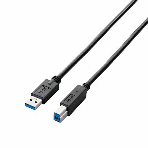 エレコム A to Bケーブル 3.0m RoHS 簡易パッケージ ブラック(USB3-AB30BK RSX5) 取り寄せ商品