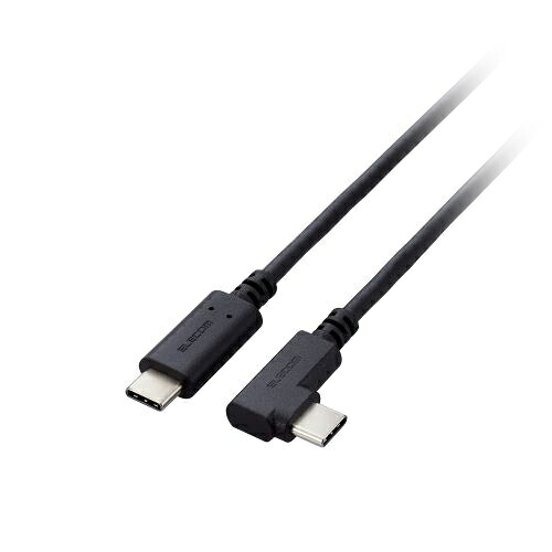 エレコム ELECOM 【3個セット】 エレコム USB Type-C(TM)ケーブル やわらかL字タイプ(U2C-CCLY10NBKX3) 取り寄せ商品
