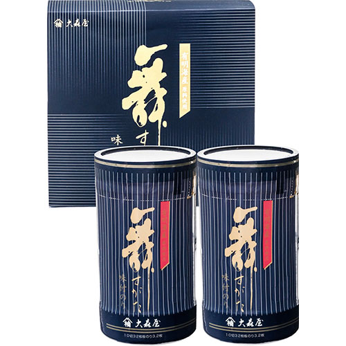 大森屋 【5セット】 舞すがた 味のり卓上詰合せ 有明海産味付のり(10切32枚)×2(B1033570X5) 取り寄せ商品