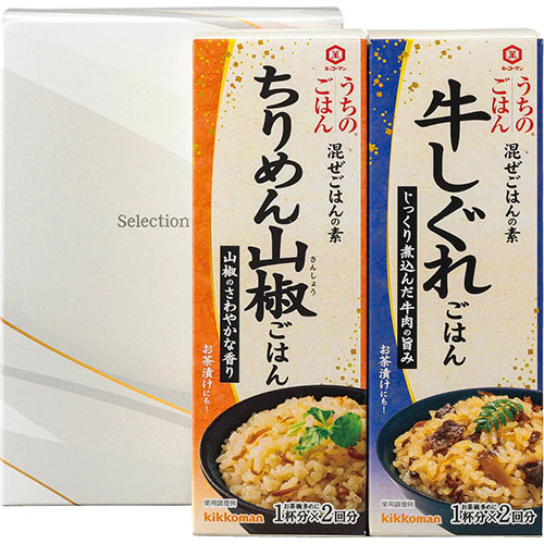 キッコーマン 【5セット】 うちのごはんギフトセット 混ぜごはんの素牛