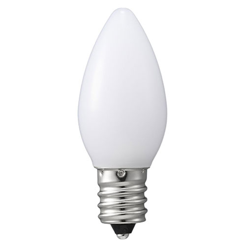 ヤザワコーポレーション 【20個セット】 LEDローソク球電球色 E12 ホワイト(LDC1LG20E12WX20) 取り寄せ商品