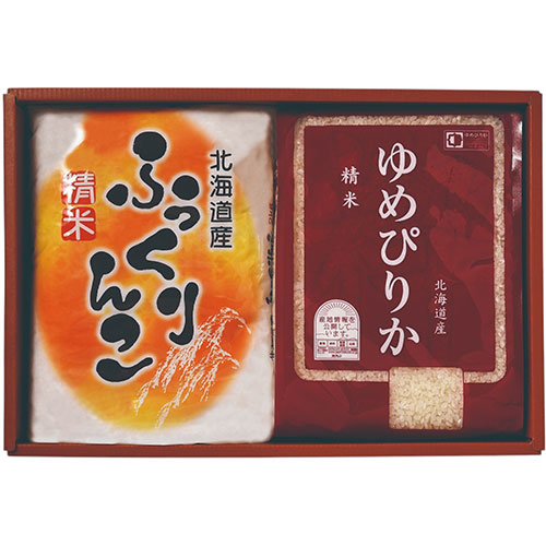味彩 【4セット】 北海道米ギフト(各2kg) 【ホクレン(ふっくりんこ・ゆめぴりか)/各2kg】(FUJI-010475227X4) 取り寄せ商品｜コンプモト　店