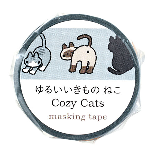 ARTEC 【10個セット】 ARTEC マスキングテープ ゆるいどうぶつ ねこ 手帳やラッピングにゆるどうぶつでのんびり癒しを(ATC74650X10) 取り寄せ商品
