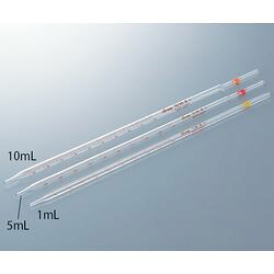 アズワン 先端メスピペット　5mL　校正証明書付 (1本)(4589638259050) 取り寄せ商品｜コンプモト　店