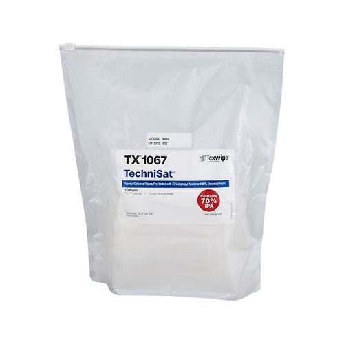 テックスワイプ（Texwipe） プリウェットワイパー TechniSat 200枚入 TX1067 (1袋(200枚入り)) 取り寄せ商品 13,013円