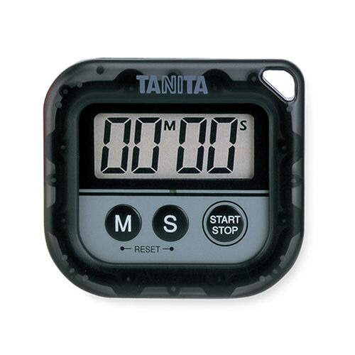 タニタ 丸洗いタイマー　校正証明書付 (1個)(TD-376N-BK) 取り寄せ商品