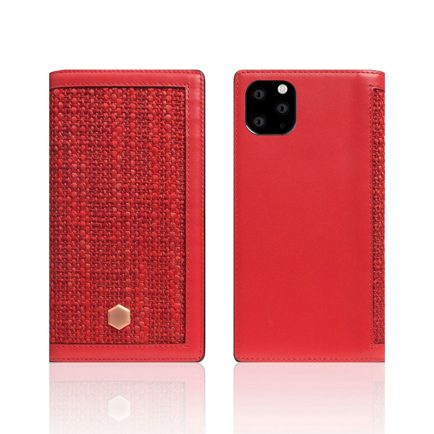 ＳＬＧ Ｄｅｓｉｇｎ iPhone 11 Pro Edition Calf Skin Leather Diary レッド(SD17895i58R) 仕入先在庫品