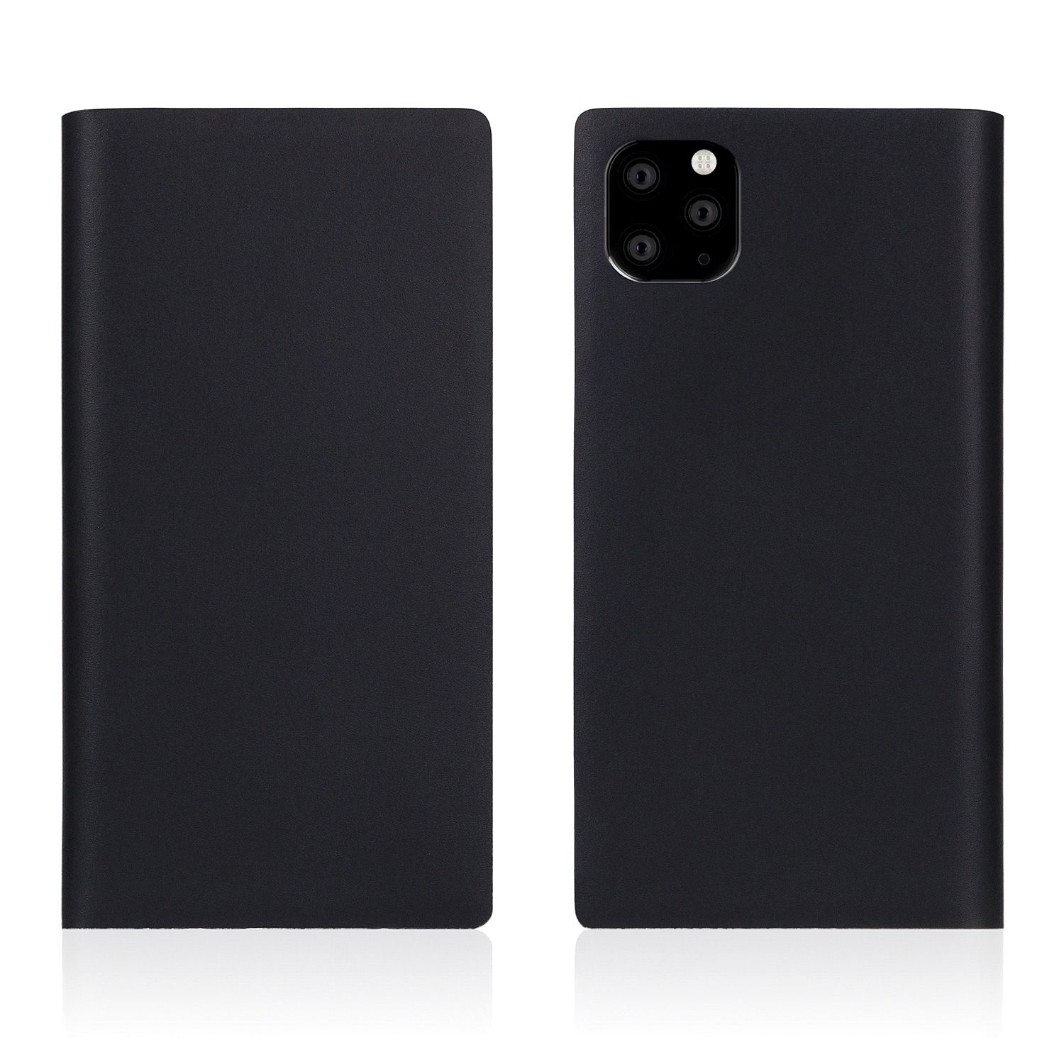 SLG Design iPhone 11 Pro Max Calf Skin Leather Diary ブラック(SD17968i65R) 仕入先在庫品|コンプモト 店