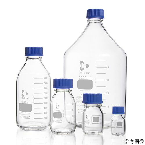 DWK Life Sciences ねじ口瓶丸型白(デュラン(R)) 青キャップ付 2000mL (1本)(2-077-06) 取り寄せ商品|コンプモト 店