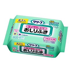 花王（kao） リリーフ トイレに流せるおしりふき つめかえ用 24枚(4901301740588) 取り寄せ商品画像
