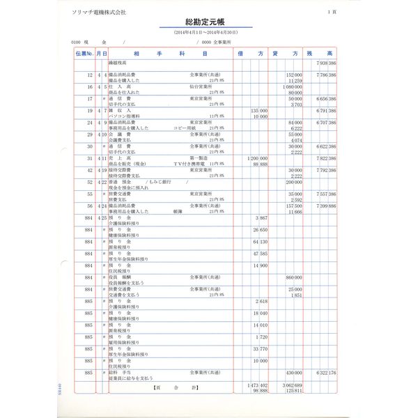 ソリマチ SR4401 元帳 メーカー在庫品