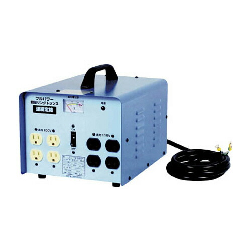 日動工業 トランス(トラパック) 降圧専用タイプ 5kVA 1台(TB-500D) 取り寄せ商品