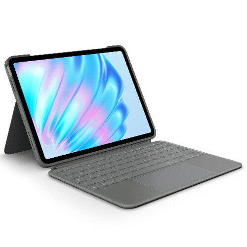 ロジクール Logicool キーボード一体型ケース コンボ タッチ iPad Air 11型/iPad Air 5th グレー 1台(IK1178GRA) 取り寄せ商品