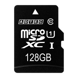 アドテック microSDXCカード 128GB UHS1 SD変換Adapter付 AD-MRXAM128G/U1 取り寄せ商品