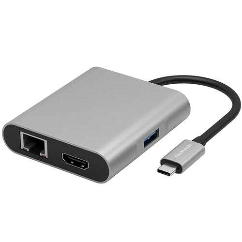 オウルテック 多機能USB Type-Cハブ シルバー 1個(OWL-DS3181-SV) 取り寄せ商品
