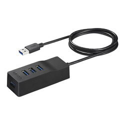 バッファロー BSH4A110U3BK USB3.0 上挿し 4ポートセルフパワーハブ ブラック 取り寄せ商品