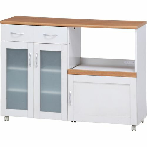 不二貿易 キッチンカウンター サージュ WH×NA 120幅（96820） 99523(69-1893-93) 取り寄せ商品