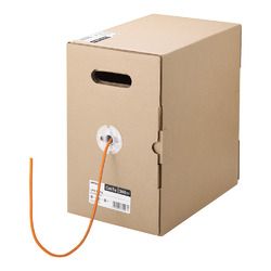 バッファロー BL5E3000OR BL5E3000OR Cat5e LANケーブル 300m 単線 オレンジ 取り寄せ商品