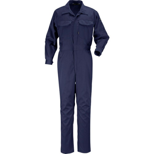 カジメイク TC長袖つなぎ服 ネイビー L 1着(6709-55-L) 取り寄せ商品