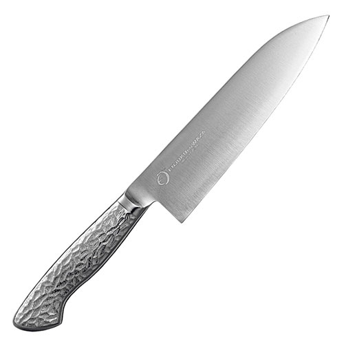 よこやま 燕熟の技 オールステンレス三徳包丁 全長31.4cm・刃渡り18cm(EJRK-2000) 取り寄せ商品|コンプモト 店